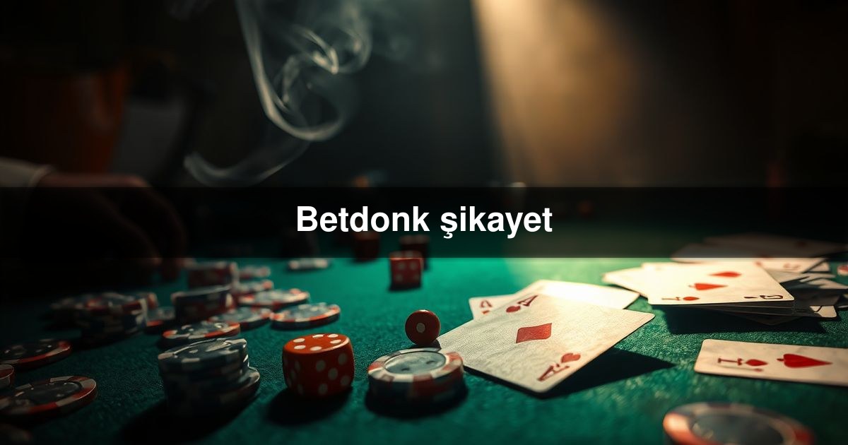 Betdonk şikayet